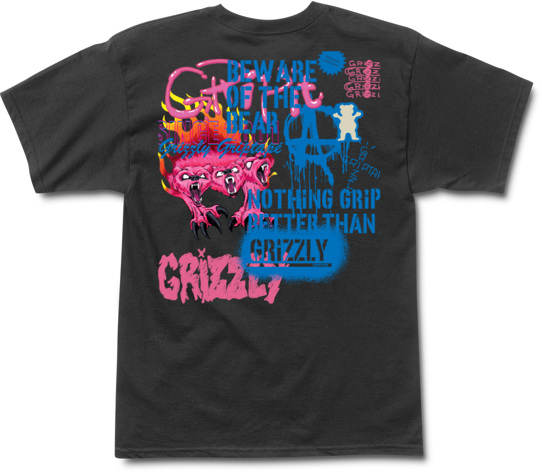 Remera Grizzly Anarchy - Black