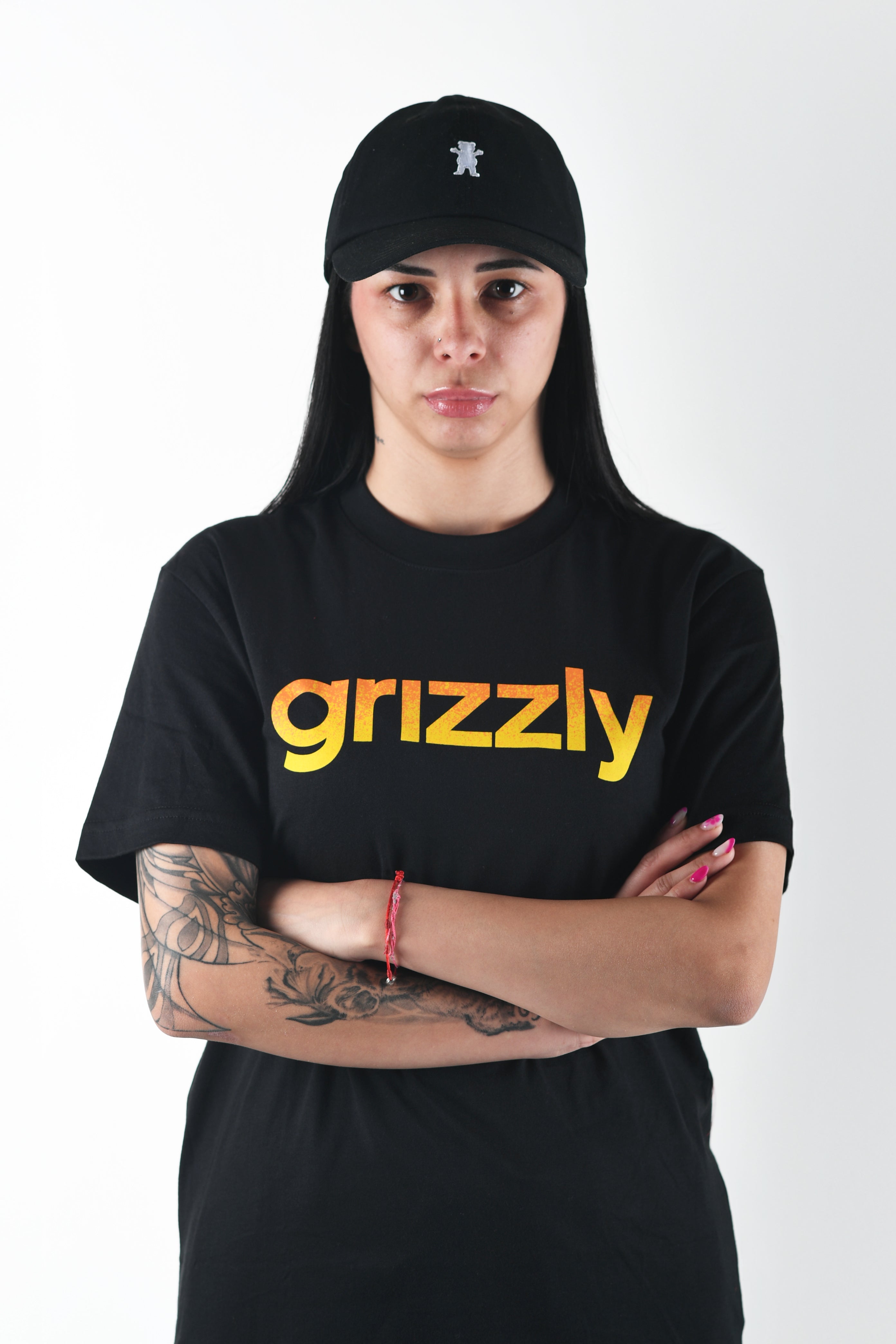 Remera Grizzly Lowercase - Black