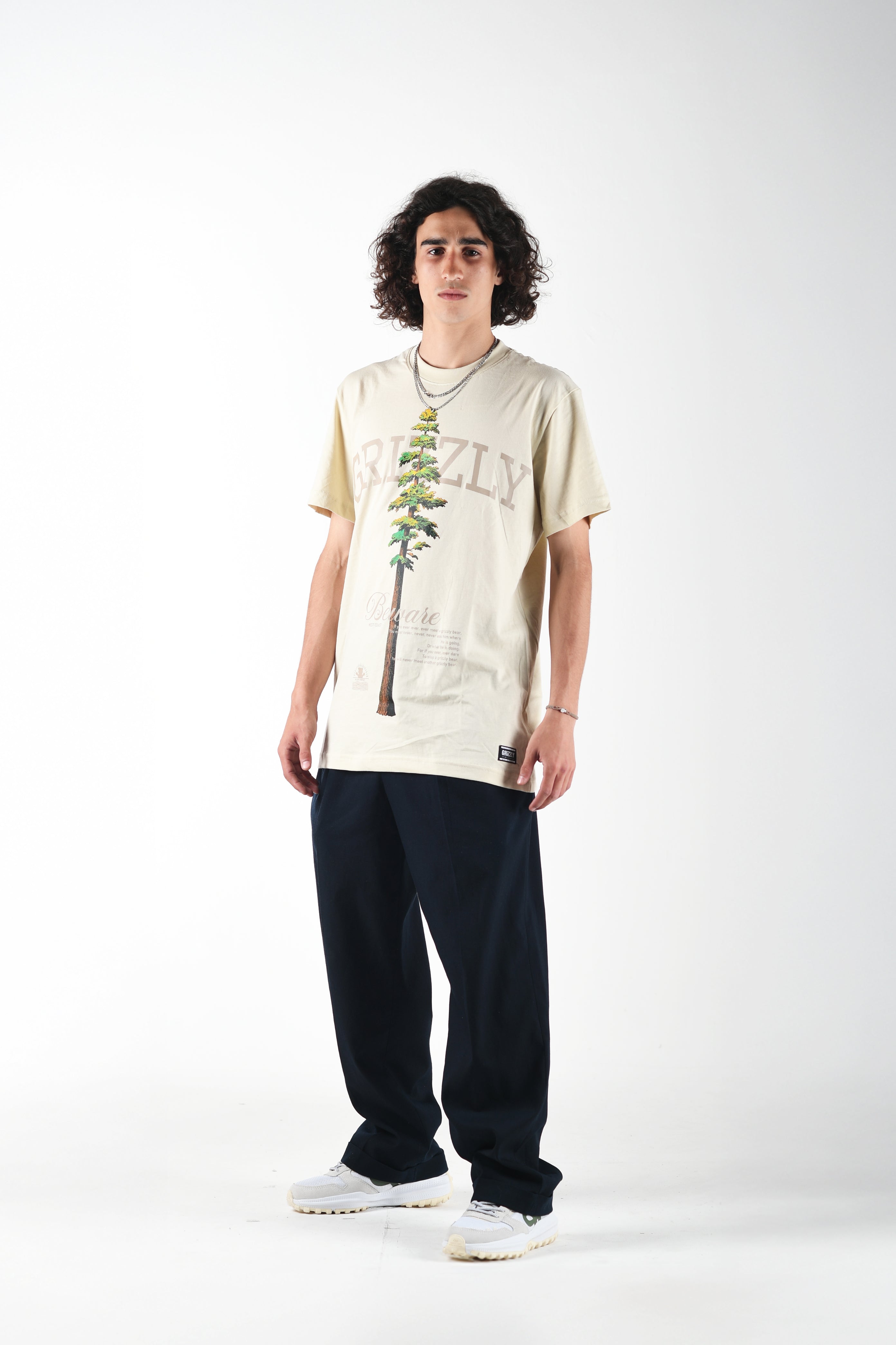 Remera Grizzly Tallest Pine - Cream
