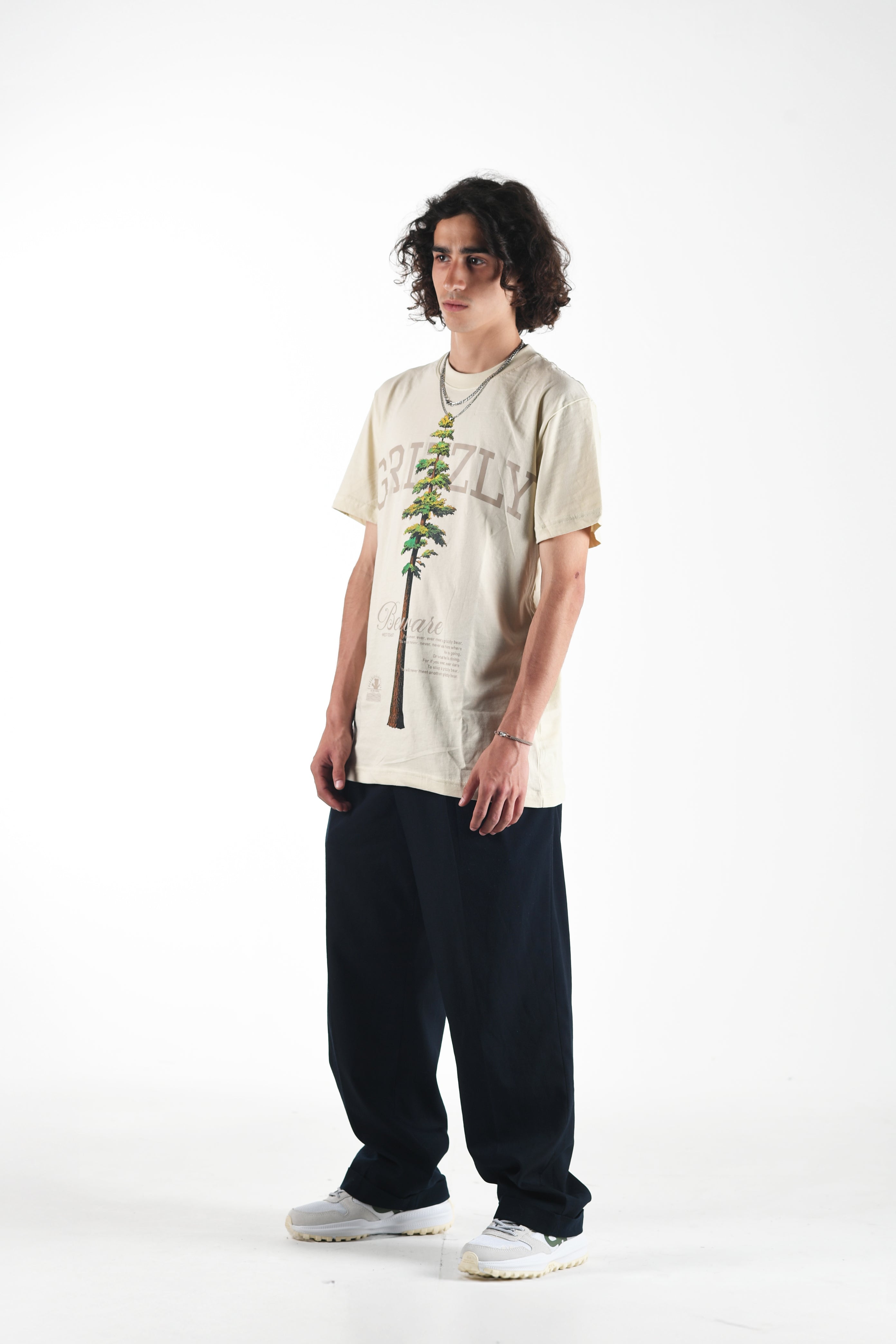 Remera Grizzly Tallest Pine - Cream