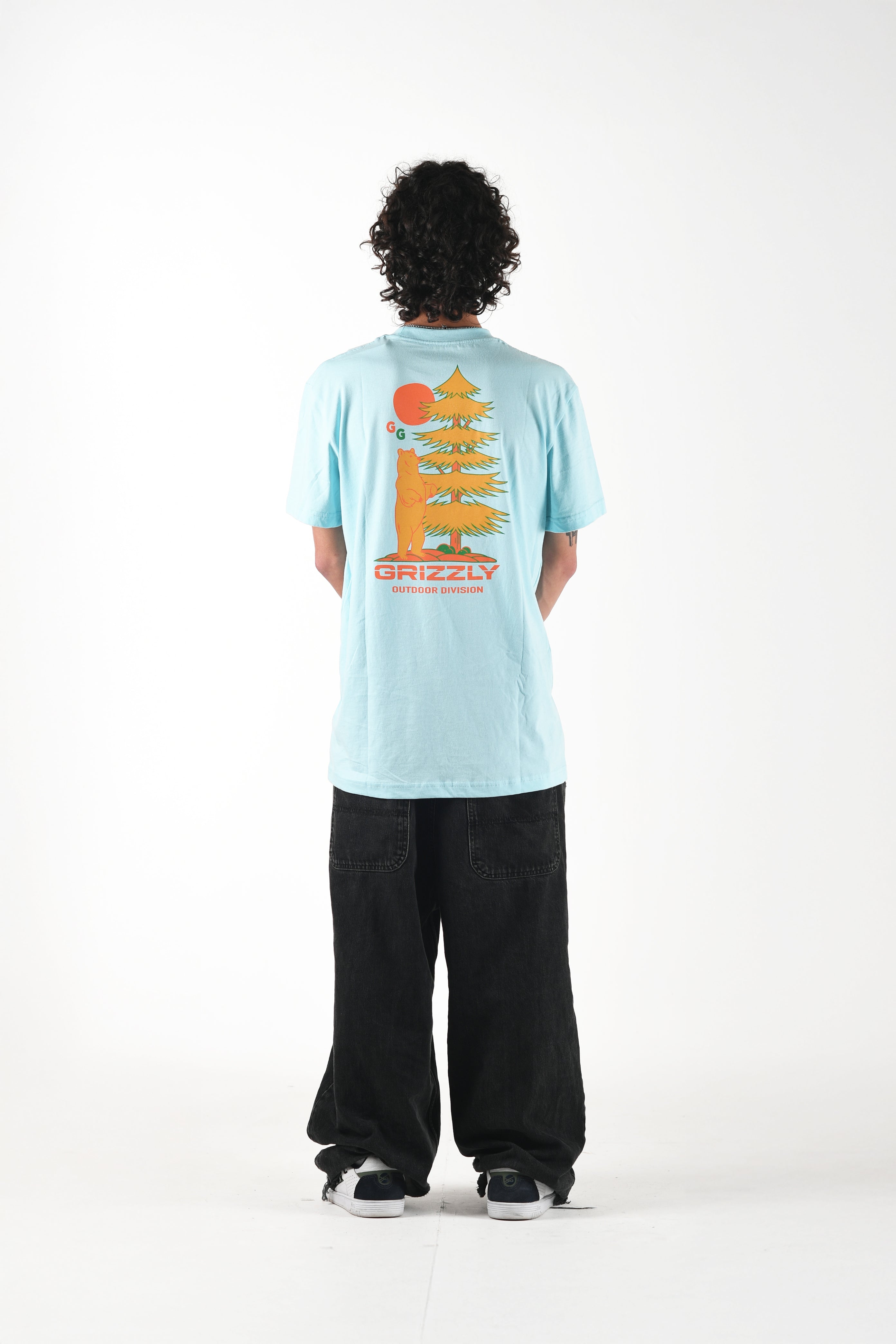 Remera Grizzly Standing Bear - Powder Blue