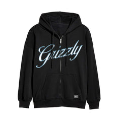 Campera Canguro Grizzly Glacier Zip - Up Hoddie Black