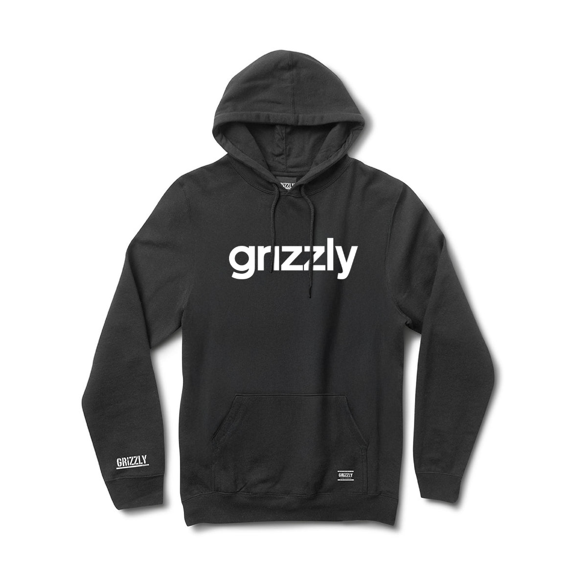 Buzo Canguro Grizzly Lowercase – Black