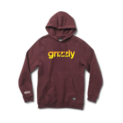 Buzo Canguro Grizzly Lowercase Burgundy