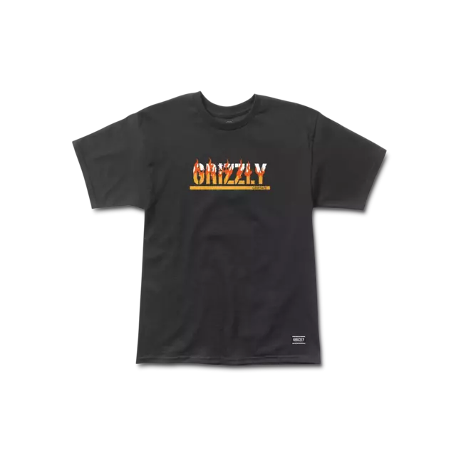 Remera Grizzly Fire Starter - Black