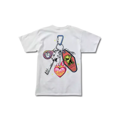 Remera Grizzly Keys Open Doors - White