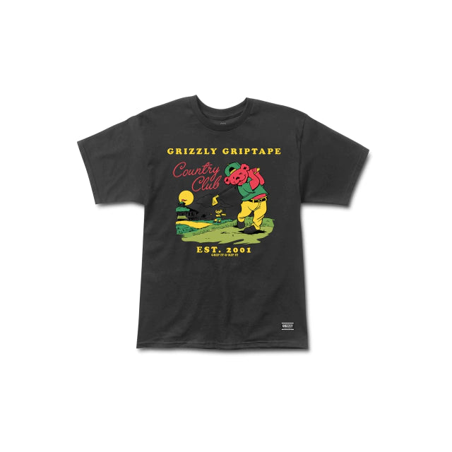 Remera Grizzly Back Nine - Black