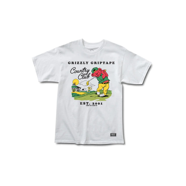 Remera Grizzly Back Nine - White