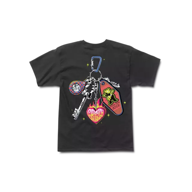Remera Grizzly Keys Open Doors - Black