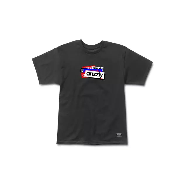 Remera Grizzly Overlap - Black