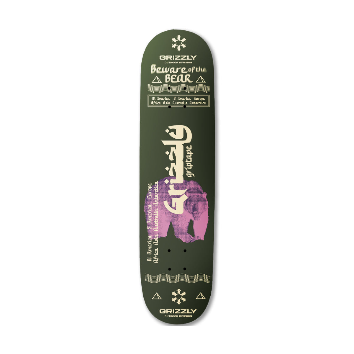 Tabla Skate Grizzly Sanskrit
